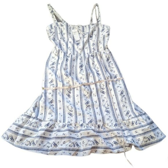 Reformation Maegan Linen Dress Retrofete White Floral 100% Linen Midi - Picture 7 of 10